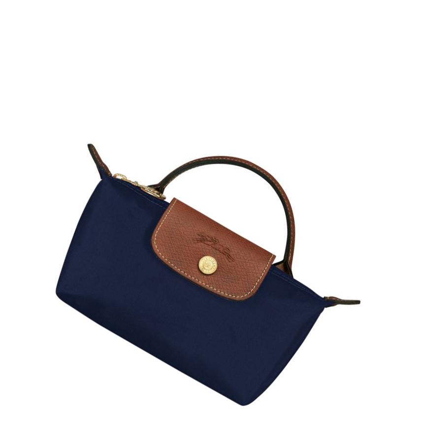 Női Longchamp Le Pliage Original Pouches Sötétkék | HU-TAE3296