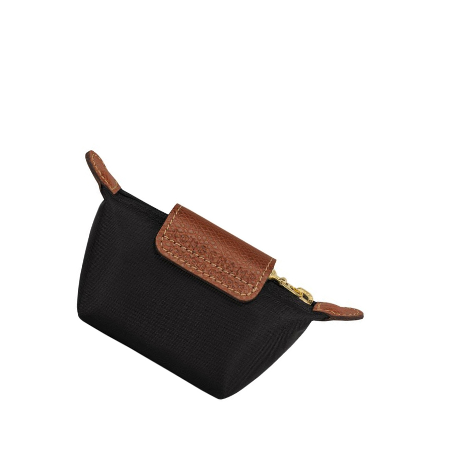 Női Longchamp Le Pliage Original Érme Pénztárca Fekete | HU-ZFN0156