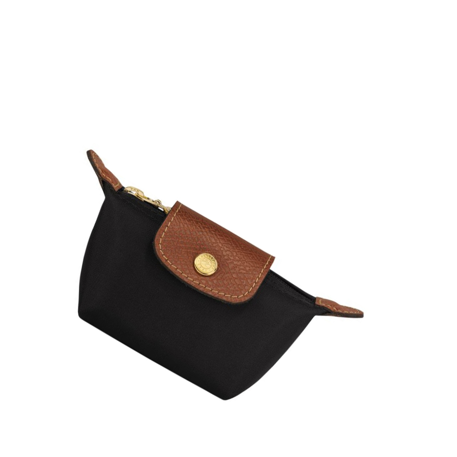 Női Longchamp Le Pliage Original Érme Pénztárca Fekete | HU-ZFN0156