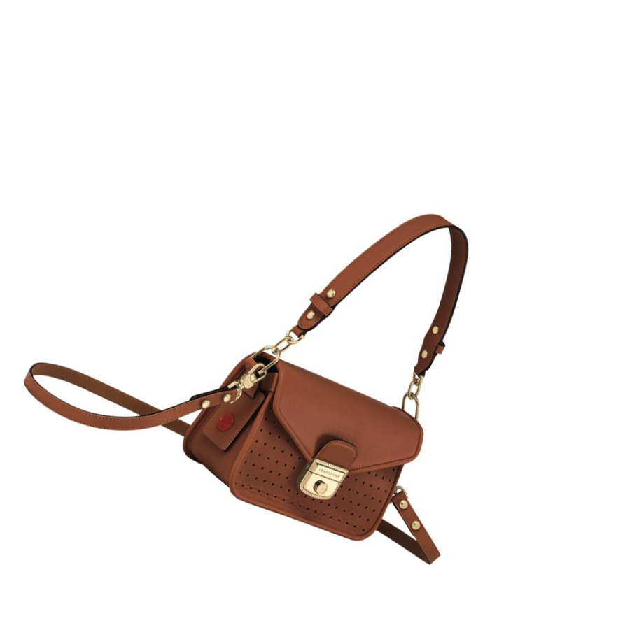 Női Longchamp Mademoiselle XS Crossbody Táska Barna | HU-ADJ7201