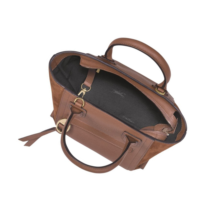 Női Longchamp Mailbox S Kézitáska Barna | HU-AWN5267