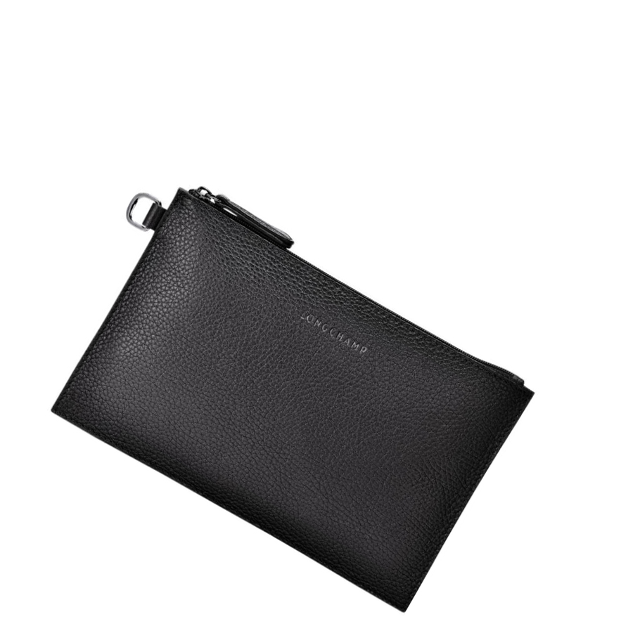 Női Longchamp Roseau Essential Pouches Fekete | HU-IUH3295