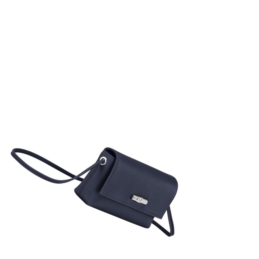 Női Longchamp Roseau Essential Pouches Sötétkék | HU-CRV0849