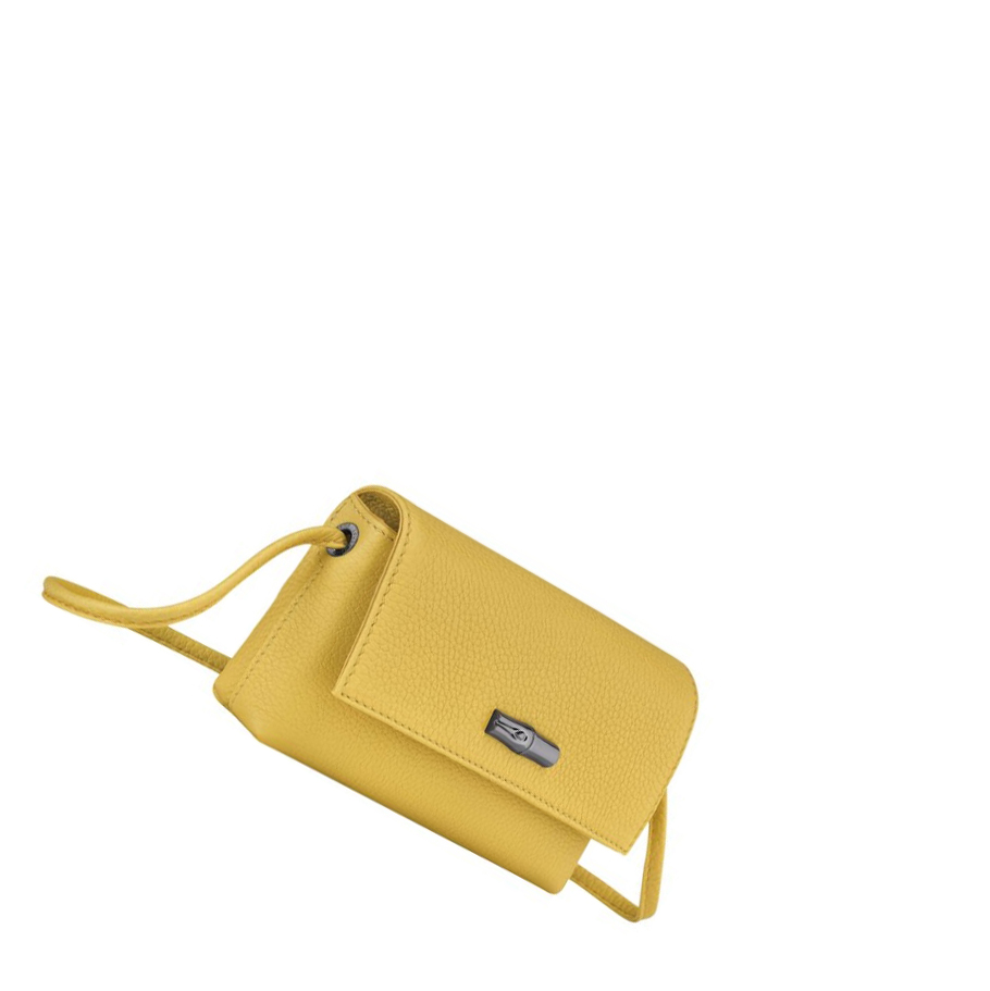 Női Longchamp Roseau Essential Pouches Sárga | HU-HGR5438