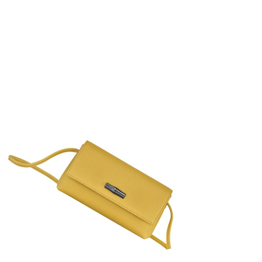 Női Longchamp Roseau Essential Pouches Sárga | HU-HGR5438