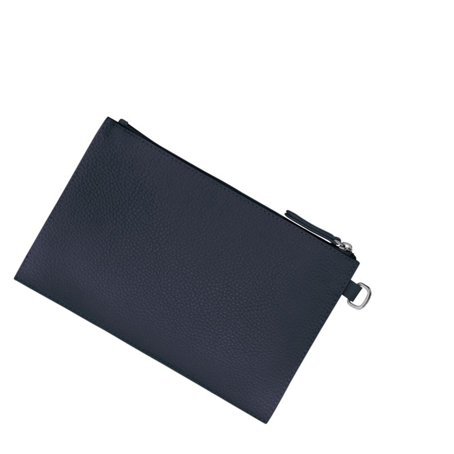 Női Longchamp Roseau Essential Pouches Sötétkék | HU-PJF9762