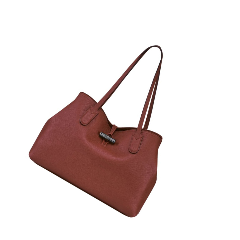 Női Longchamp Roseau Essential Válltáskák Barna | HU-DSF1289