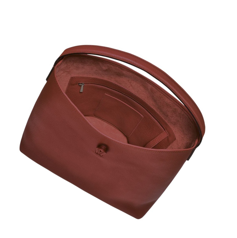 Női Longchamp Roseau Essential Válltáskák Barna | HU-KNQ7389