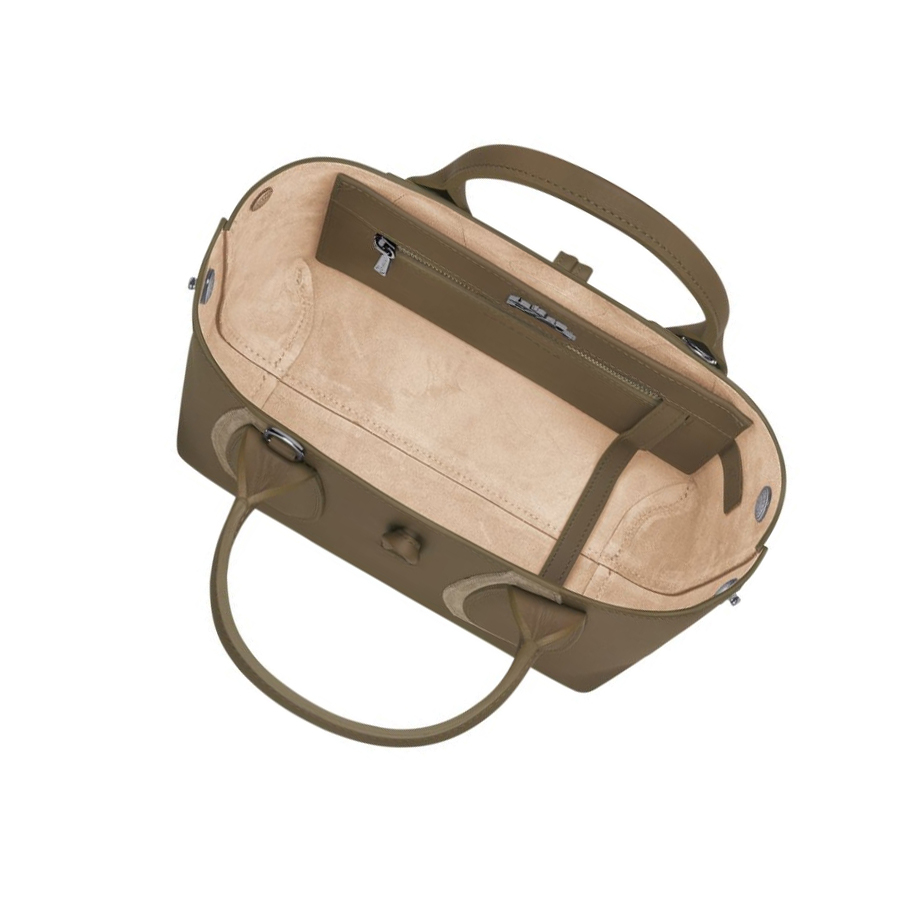 Női Longchamp Roseau Shadow S Kézitáska Barna | HU-GOX2435