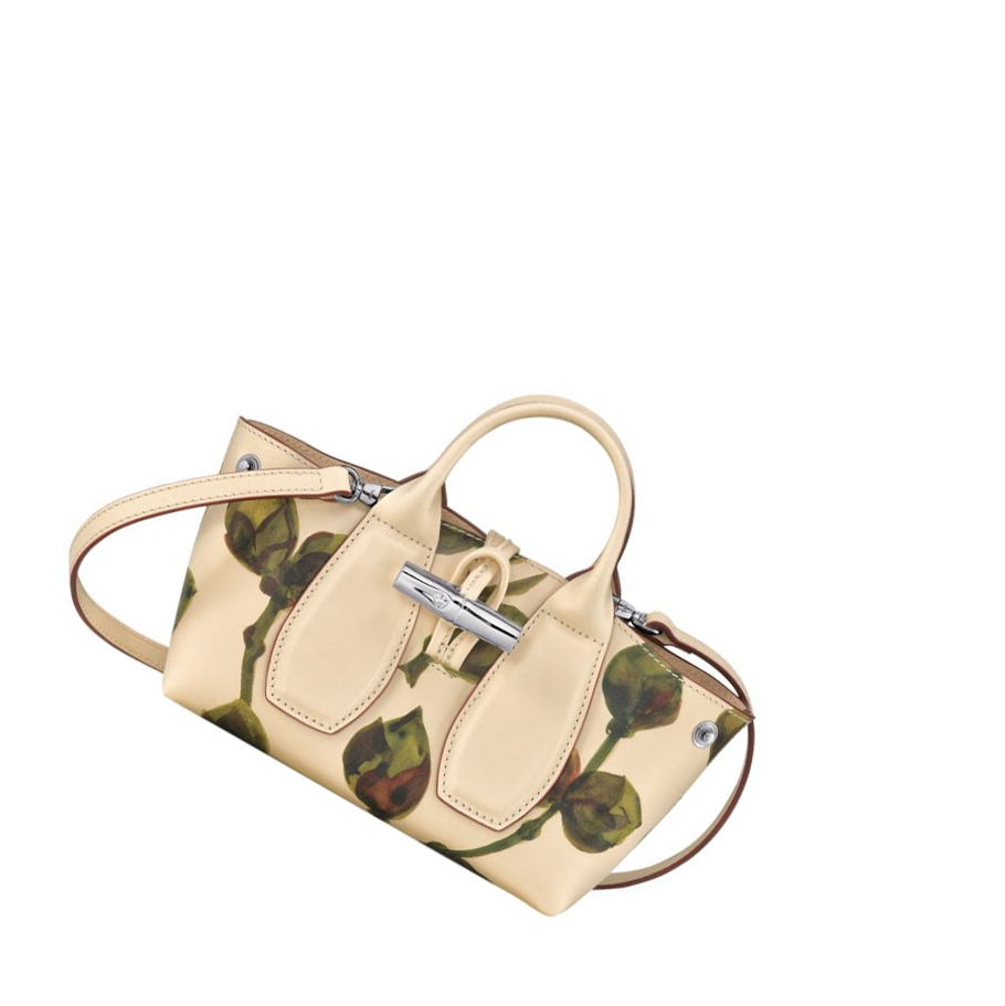 Női Longchamp Roseau Végétal XS Kézitáska Khaki | HU-GBP7492