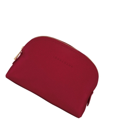 Férfi Longchamp Le Foulonné Pouches Piros | HU-XZH4079