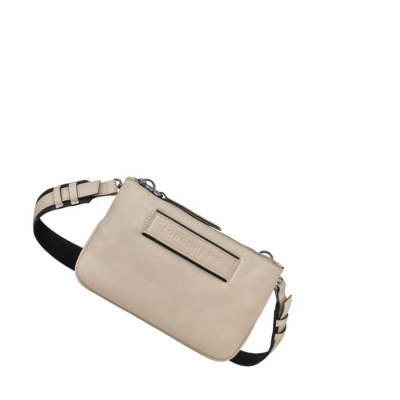 Női Longchamp 3D Sangle Crossbody Táska Bézs | HU-SRA9248