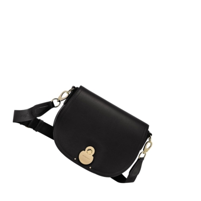 Női Longchamp Cavalcade M Crossbody Táska Fekete | HU-WUB2937