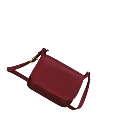 Női Longchamp Le Foulonné M Crossbody Táska Piros | HU-LKW5374