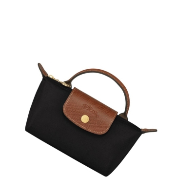 Női Longchamp Le Pliage Original Pouches Fekete | HU-CZT1963