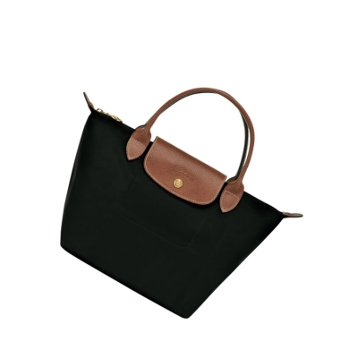 Női Longchamp Le Pliage Original S Kézitáska Fekete | HU-KBA5608