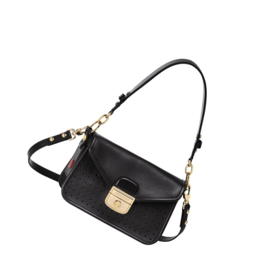 Női Longchamp Mademoiselle XS Crossbody Táska Fekete | HU-BCO9843